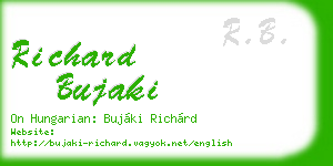 richard bujaki business card