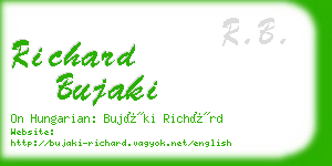 richard bujaki business card